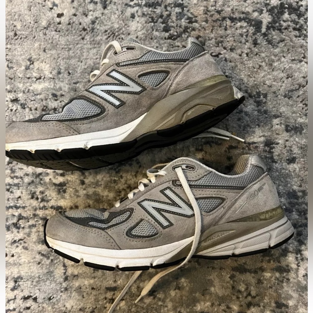 New Balance 990v4 Made In USA Grey White Silver Women's Size 10 | B | W990GL4